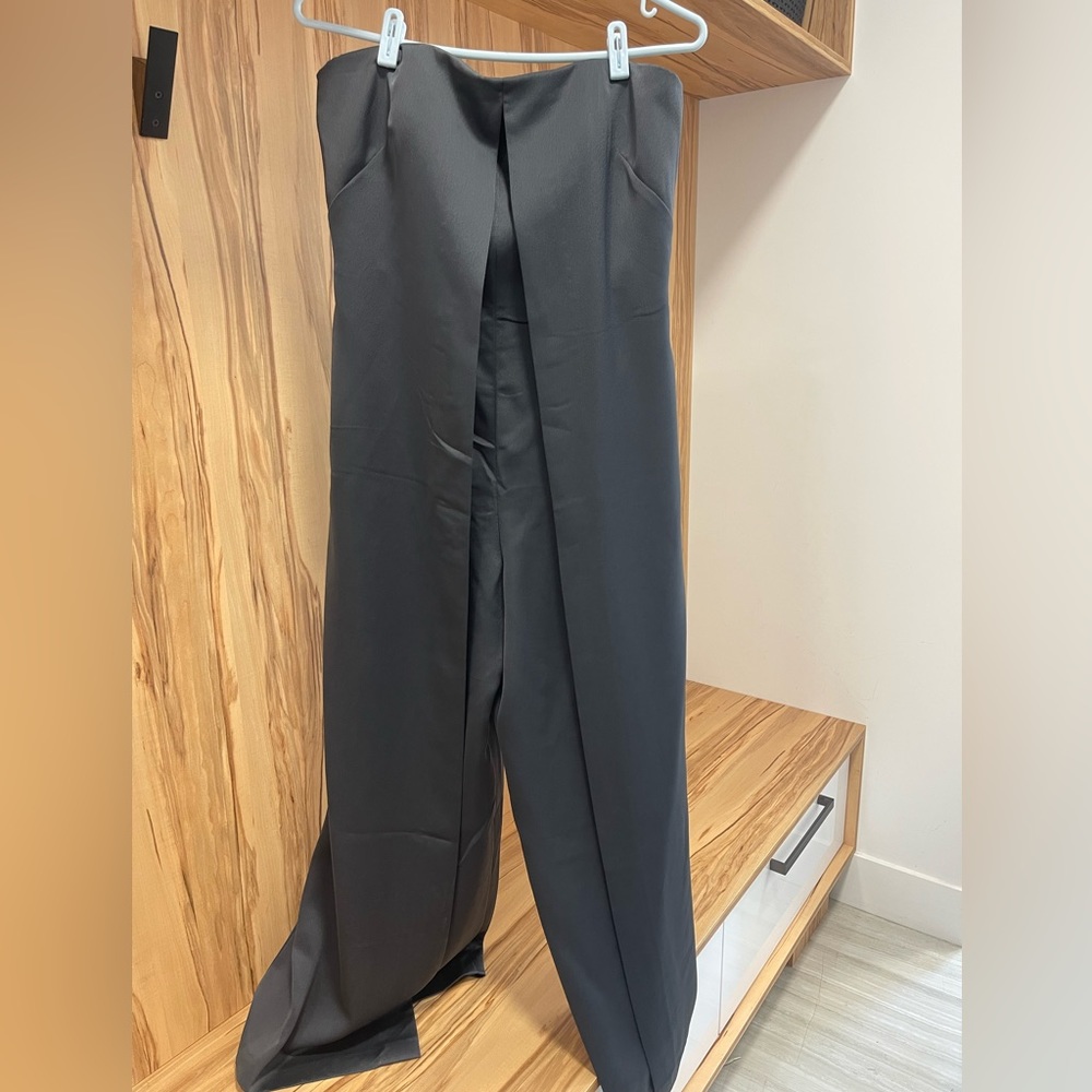 Club Monaco Grey Strapless Jumpsuit